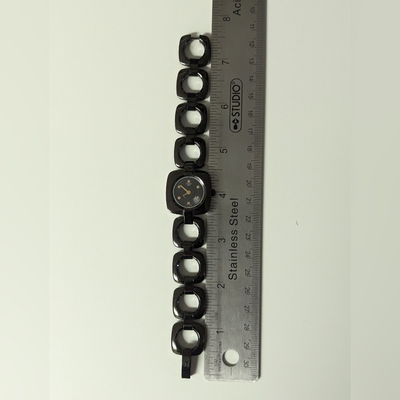 Tissot Women's Odaci-T Dial PVD Square Watch Black - Picture 12 of 12